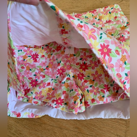 Lilly Pulitzer retired floral print girls size 12 skirt with built in shorts - Picture 6 of 8
